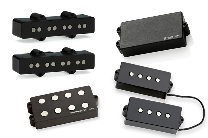Image showing all kinds of bass pickups