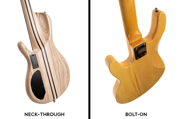 Image showing bolt-on vs neck-through
