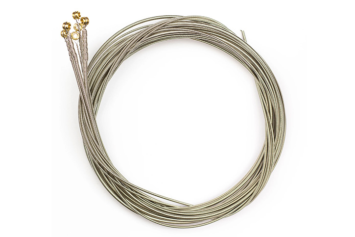 Image with a coil of bass strings