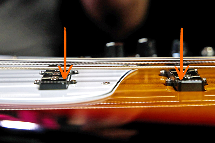 Picture showing pickups set too low