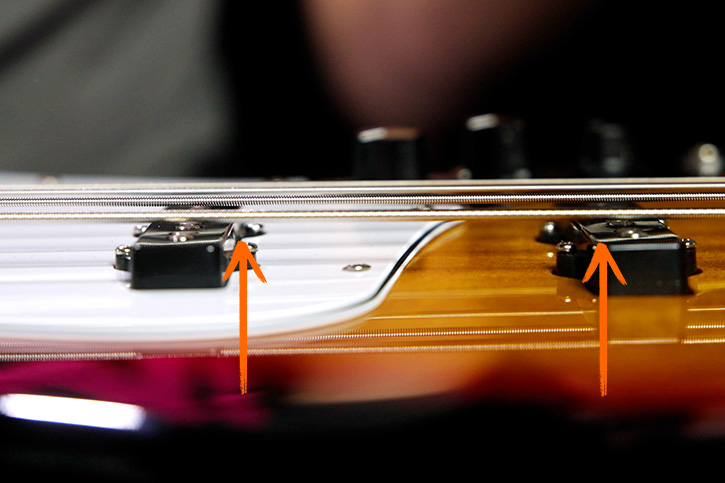 Picture showing pickups set too high