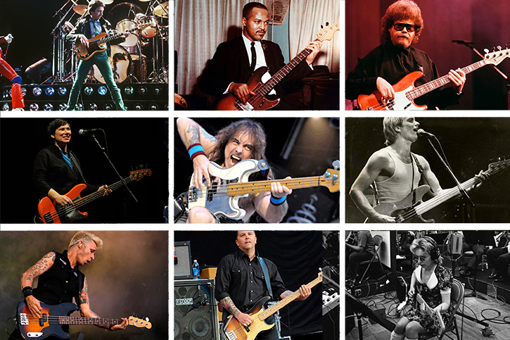 Selection of P bass players